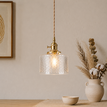 Nordische Farbglas LED Pendelleuchte