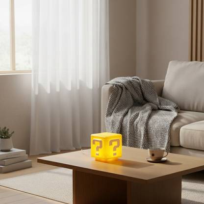 Fragezeichen LED Tischlampe mit Sound