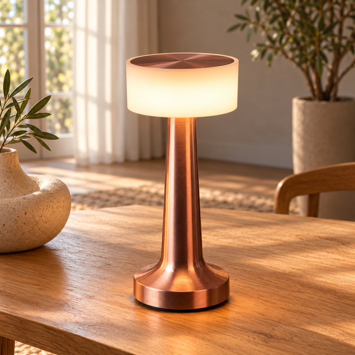 Moderne Kabellose Wiederaufladbare LED Tischlampe