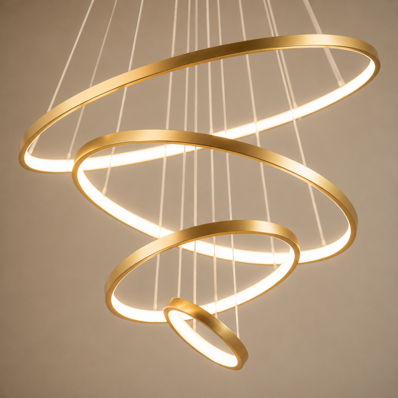 Moderner LED Ring Kronleuchter