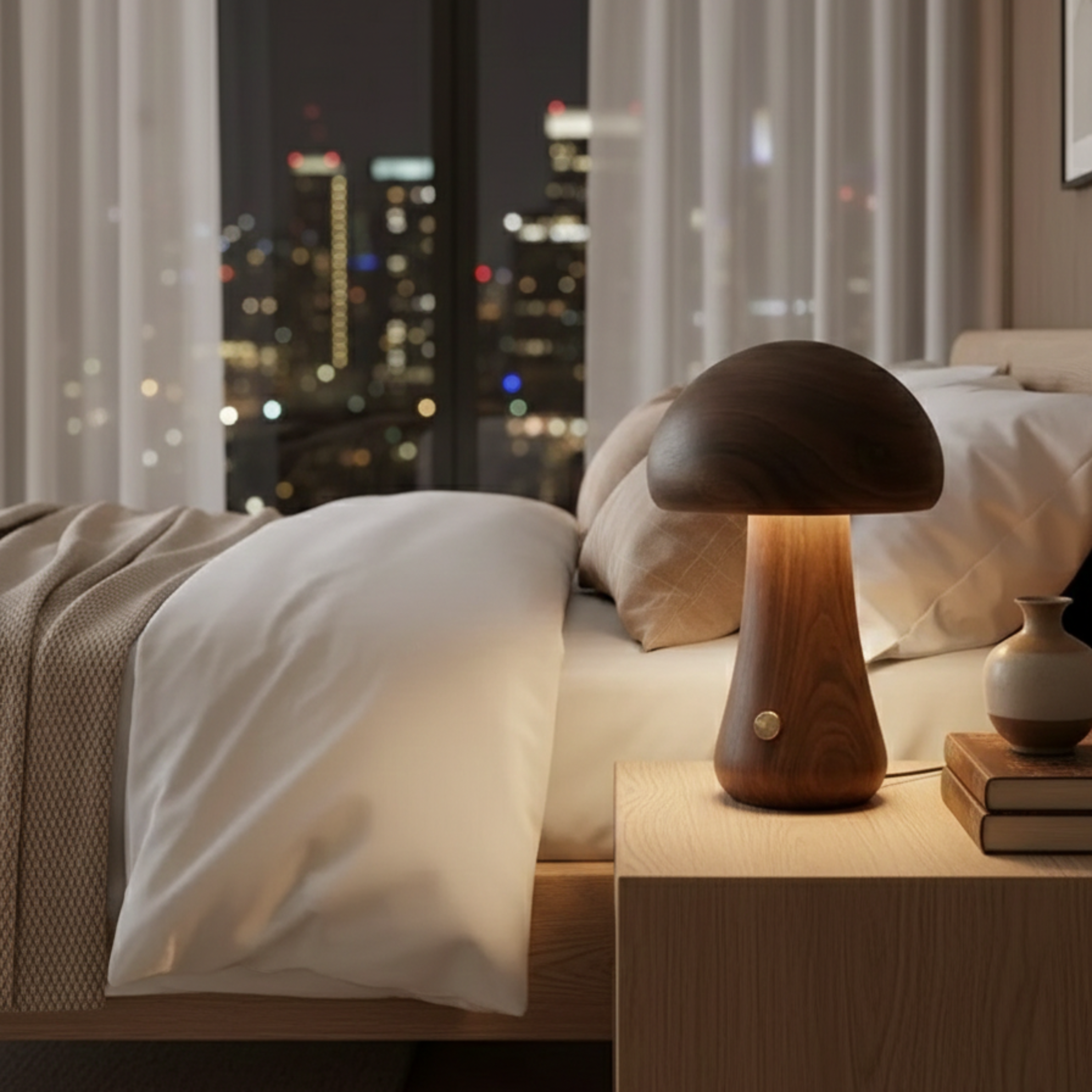 Moderne Minimalistische Pilz Tischlampe