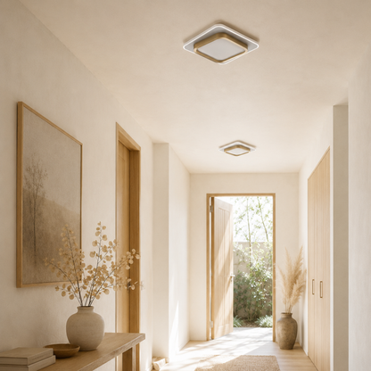 Moderne LED Runde Und Quadratische Deckenleuchte