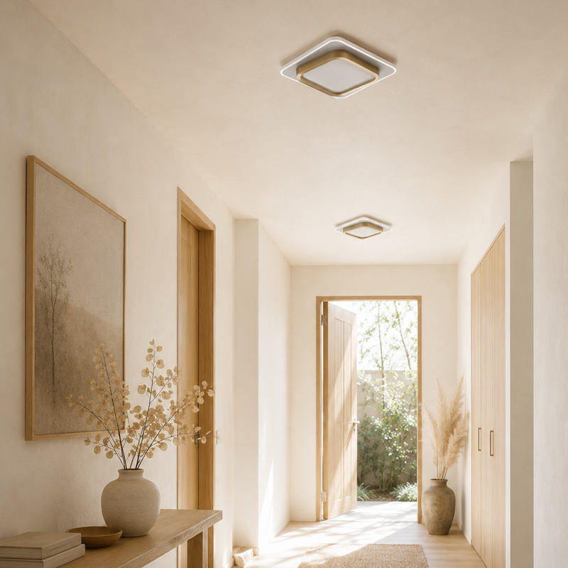 Moderne LED Runde Und Quadratische Deckenleuchte