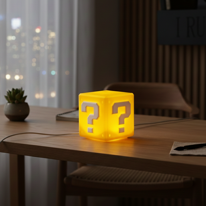 Fragezeichen LED Tischlampe mit Sound