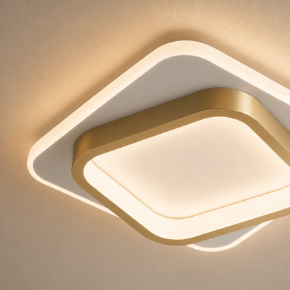 Moderne LED Runde Und Quadratische Deckenleuchte