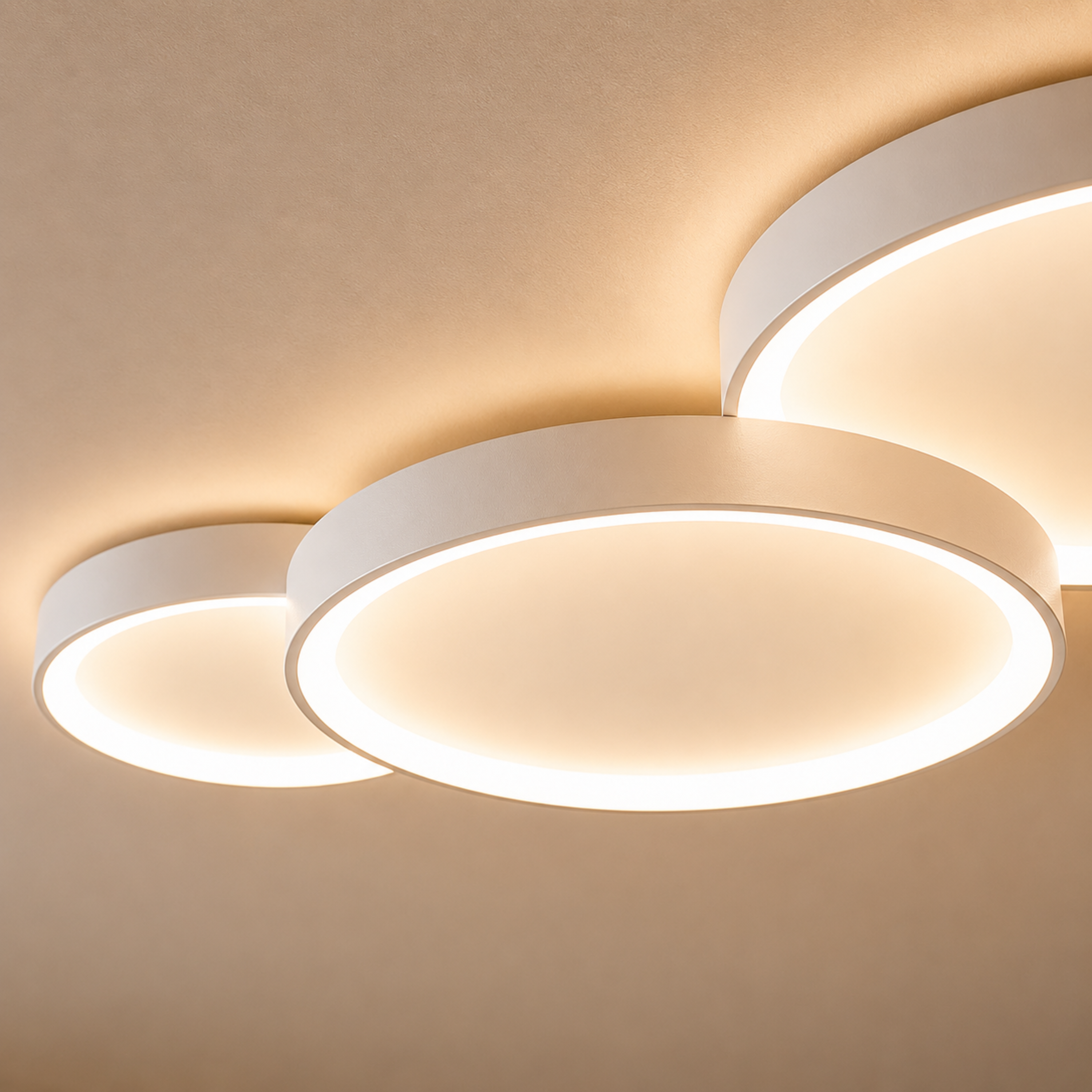Minimalistische LED Deckenleuchte 1er- Und 3er-Set