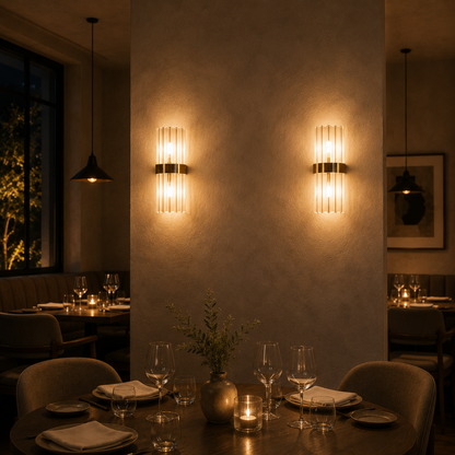 Nordische Kristall LED Wandlampe