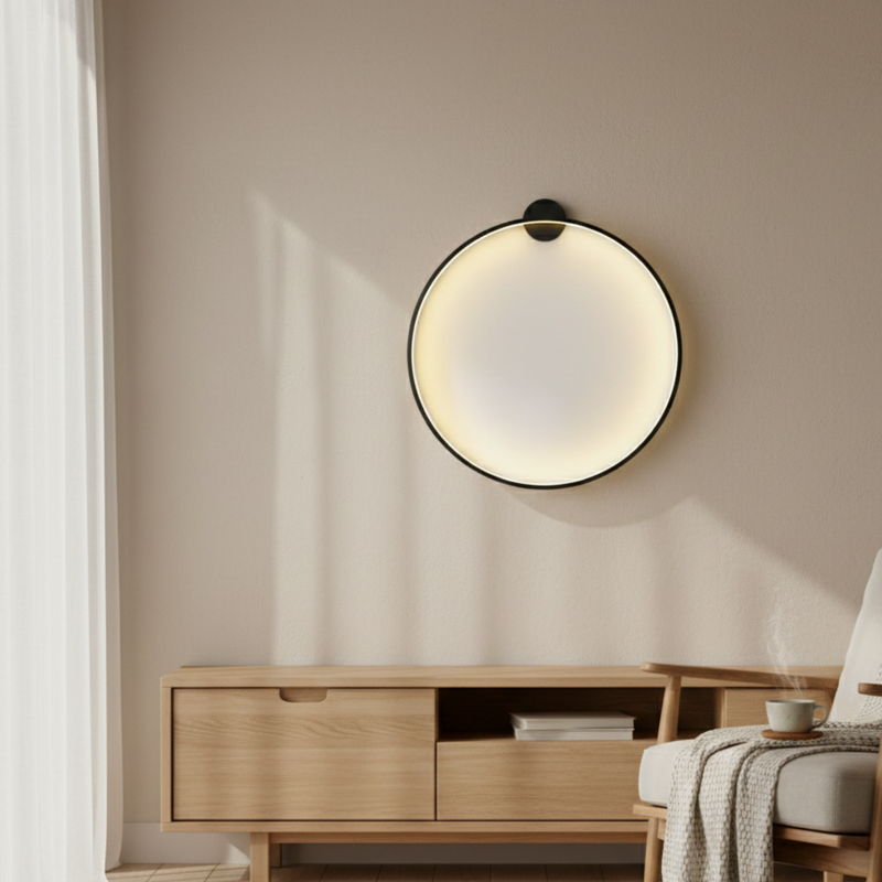 Runde Minimalistische Wandlampe