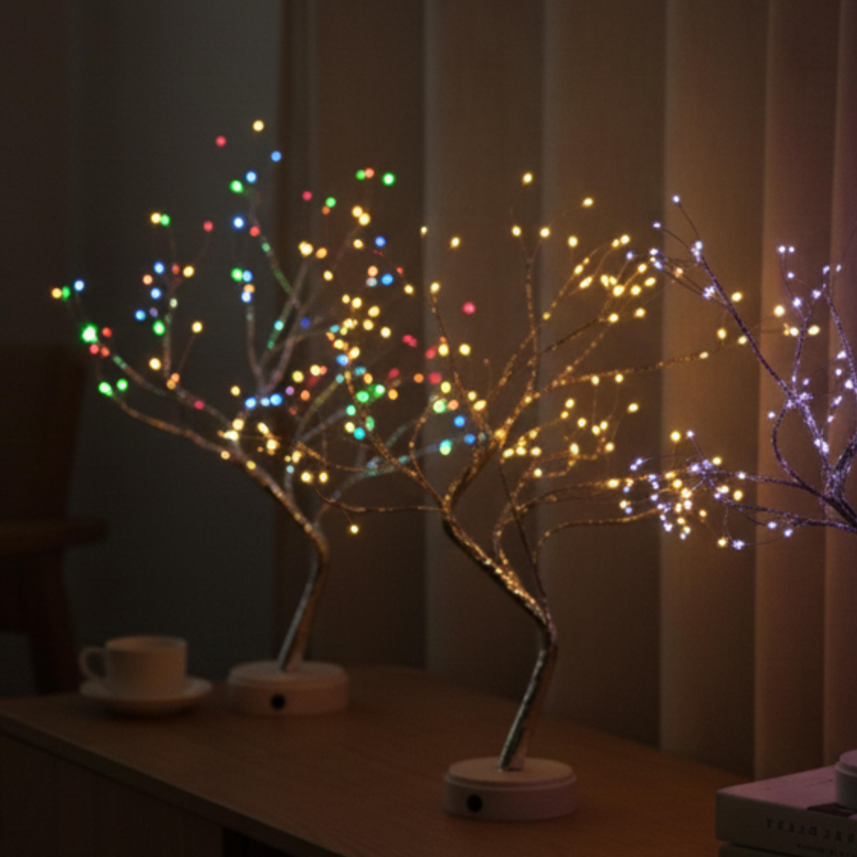 Dekorative LED Weihnachtsbaumförmige Nachttischlampe