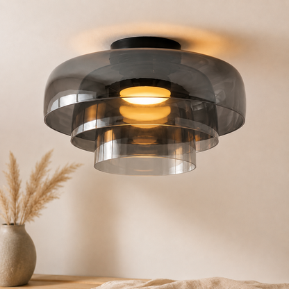 Nordische Bauhaus Glas Deckenleuchte