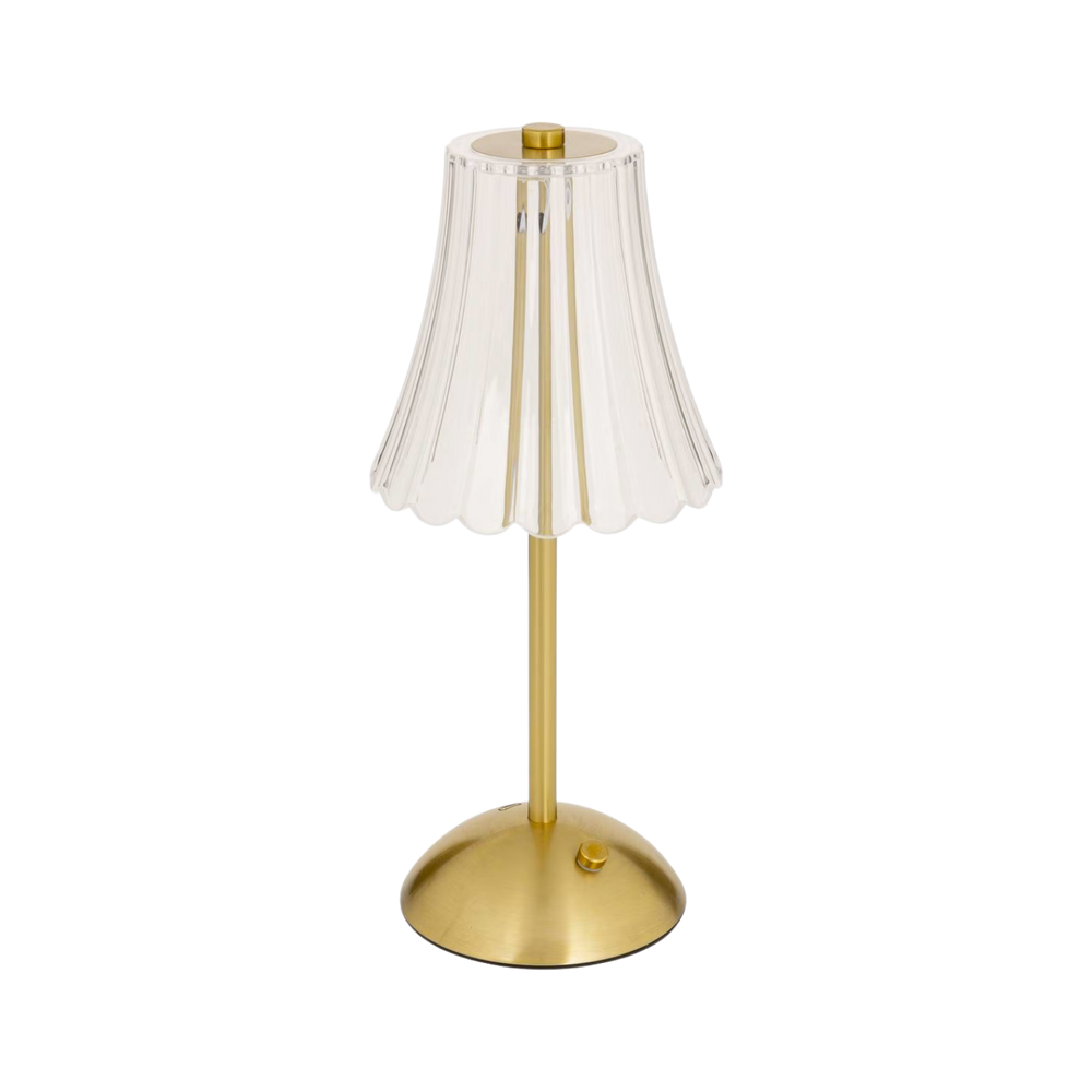Goldene LED Kristall Tischlampe