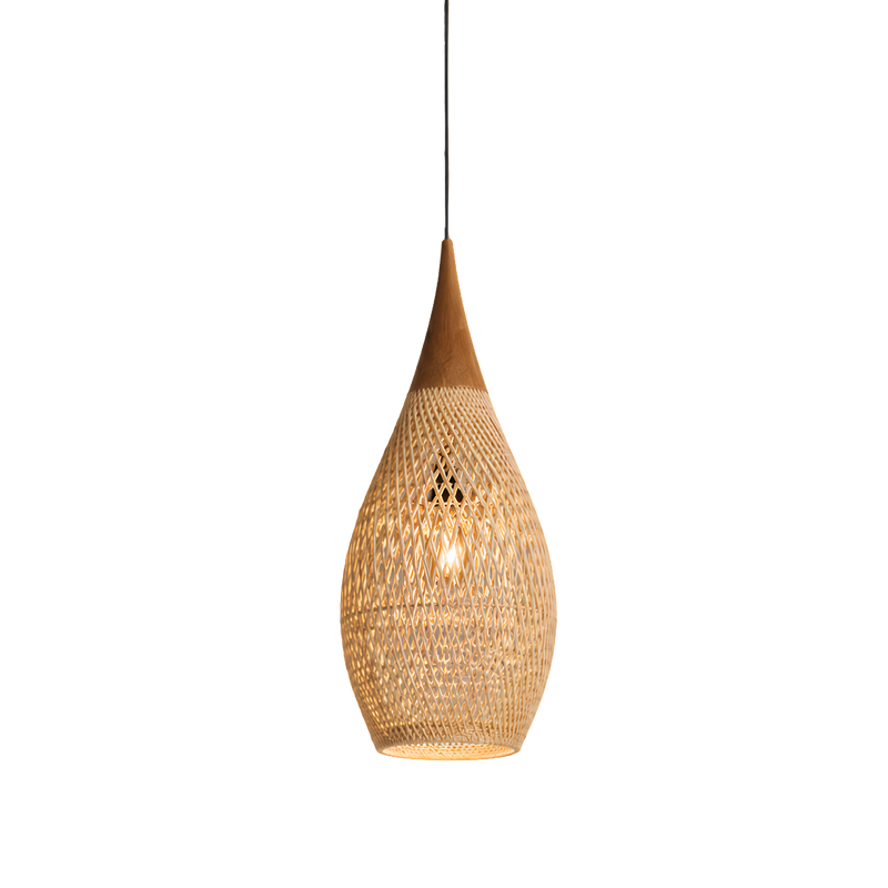 Vintage Rattan Deckenleuchte