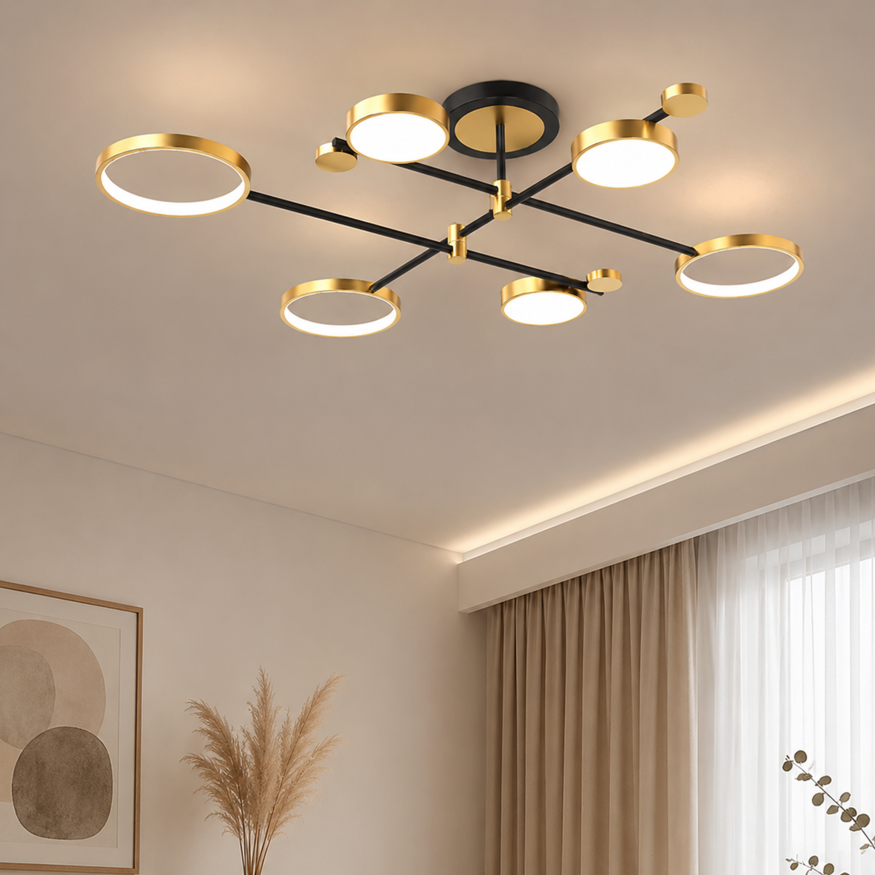 Nordische LED Ring Deckenleuchte