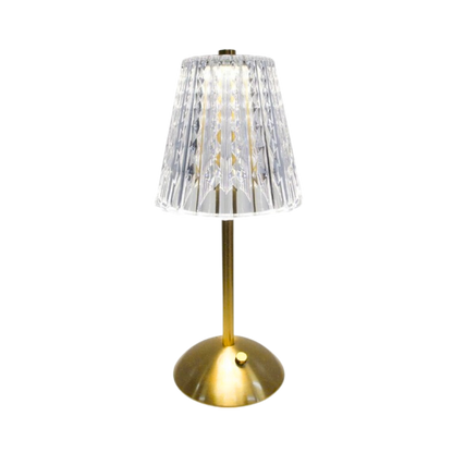 Goldene LED Kristall Tischlampe