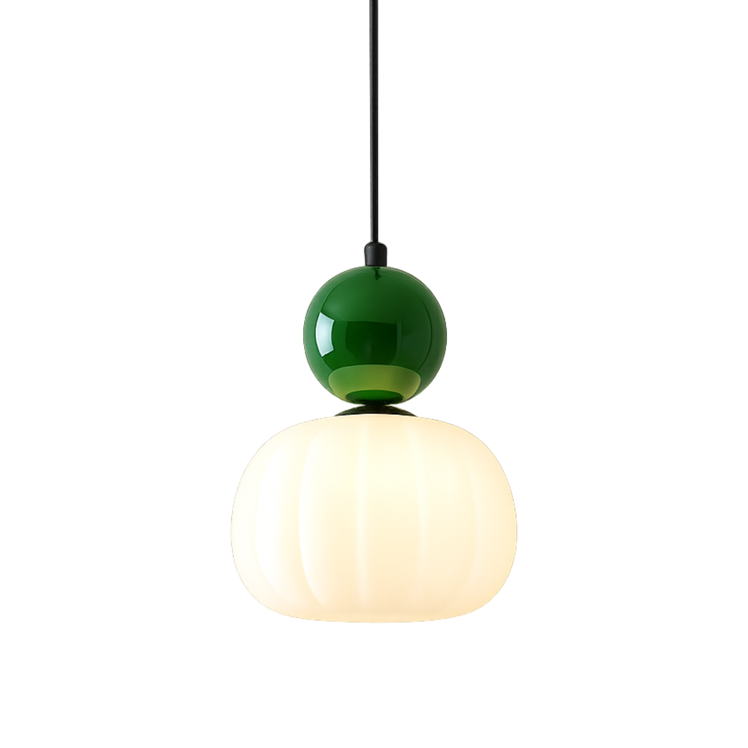 Art Deco Bauhaus Kürbis Pendelleuchte