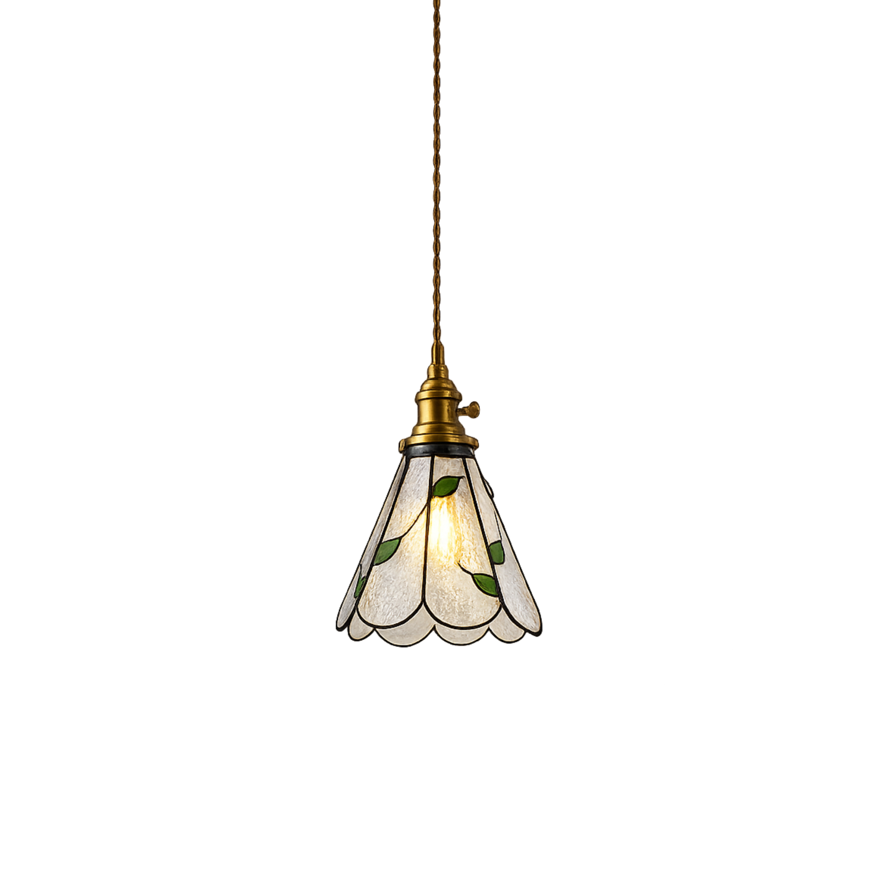 Vintage Farbglas LED Pendelleuchte
