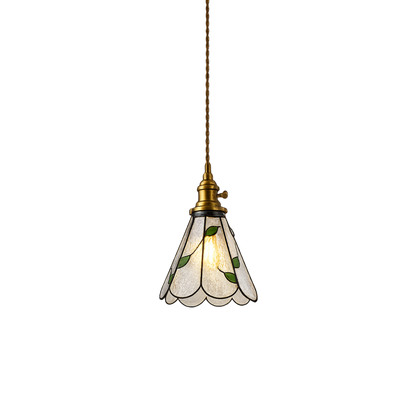 Vintage Farbglas LED Pendelleuchte