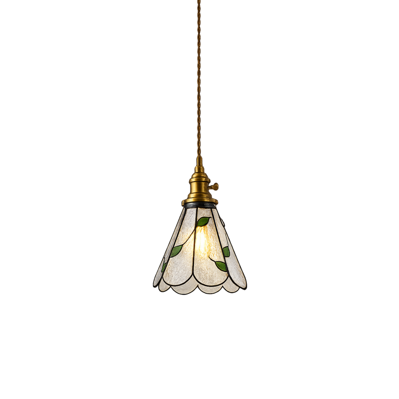Vintage Farbglas LED Pendelleuchte