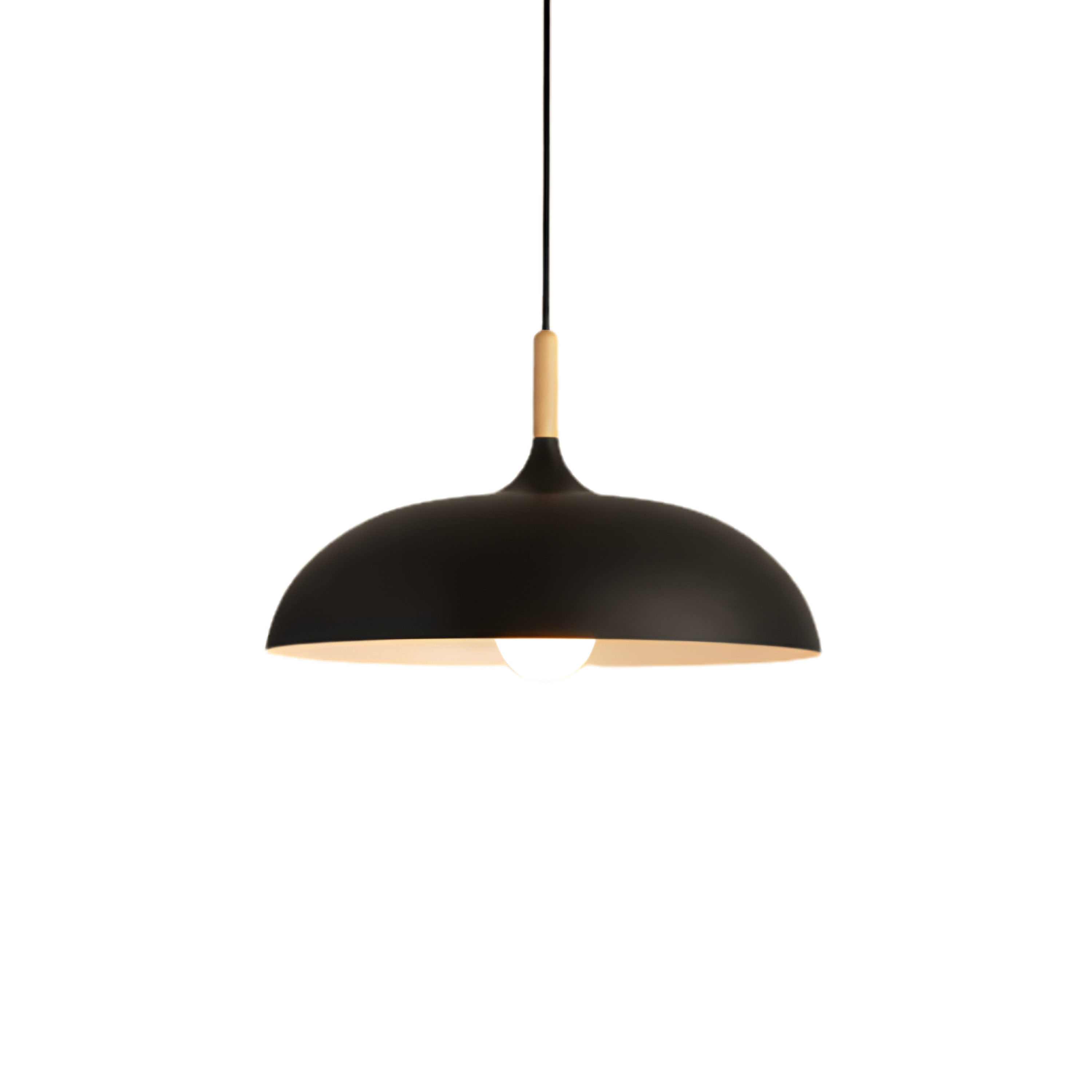 Minimalistische Holz Aluminium Pendelleuchte