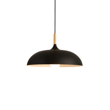 Minimalistische Holz Aluminium Pendelleuchte