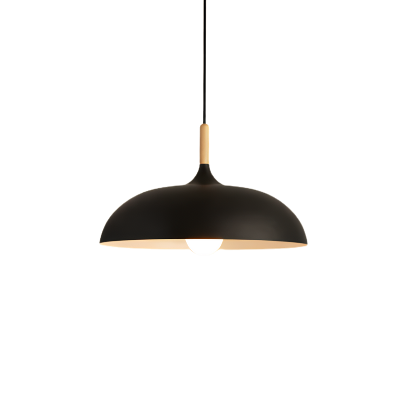 Minimalistische Holz Aluminium Pendelleuchte