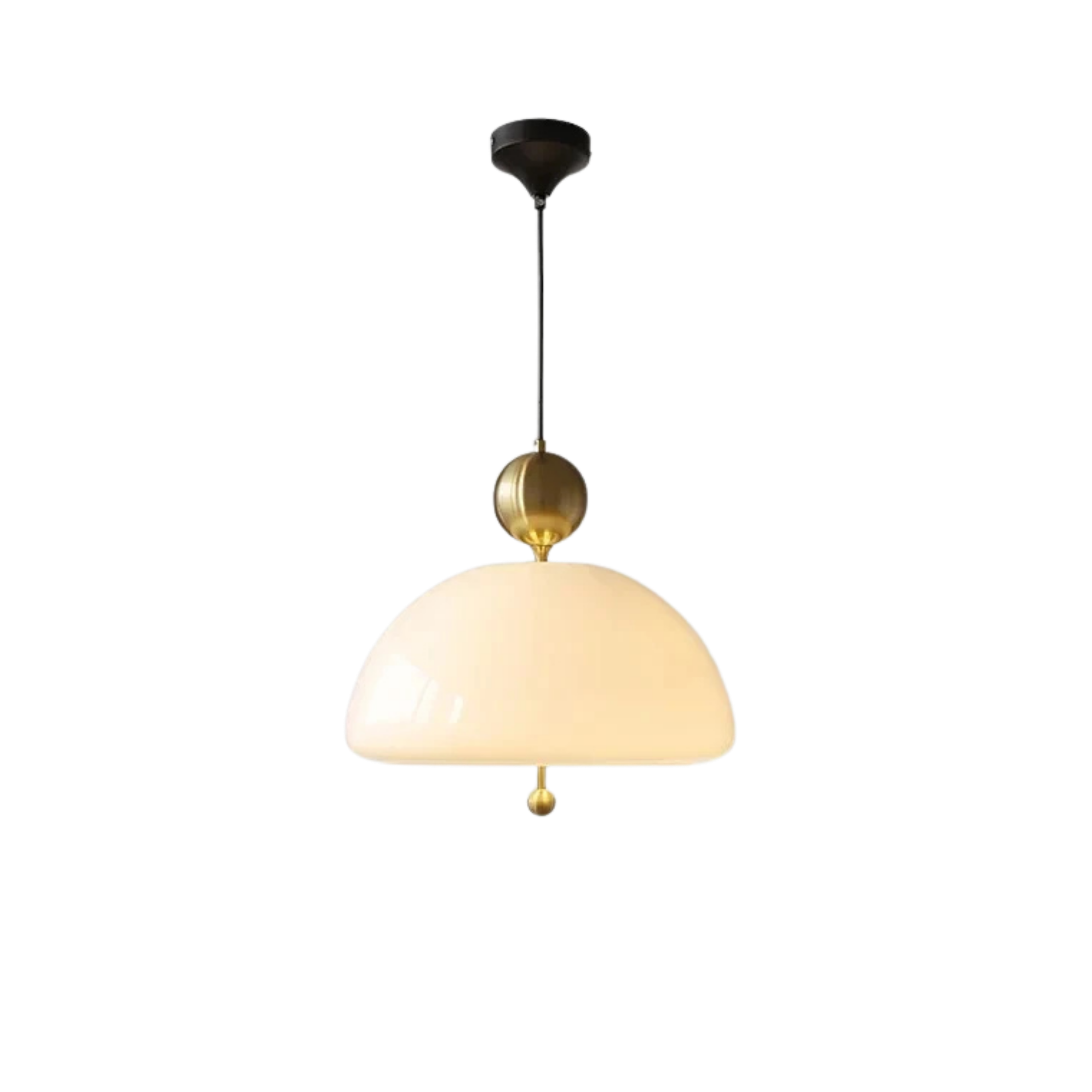 Avantgarde Glas Hängelampe im Bauhaus Stil mit Mittelalterlichen Farben