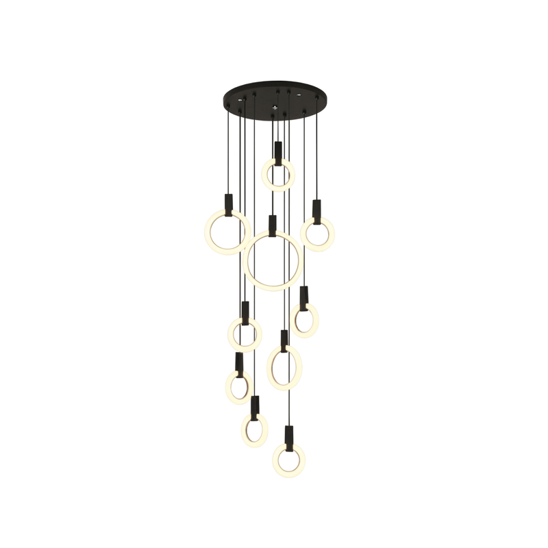 LED Pendelleuchte mit 7/10 Ringen