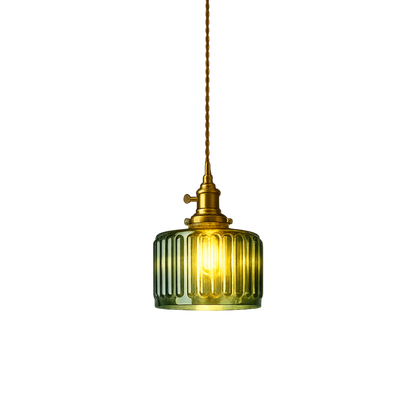 Nordische Farbglas LED Pendelleuchte