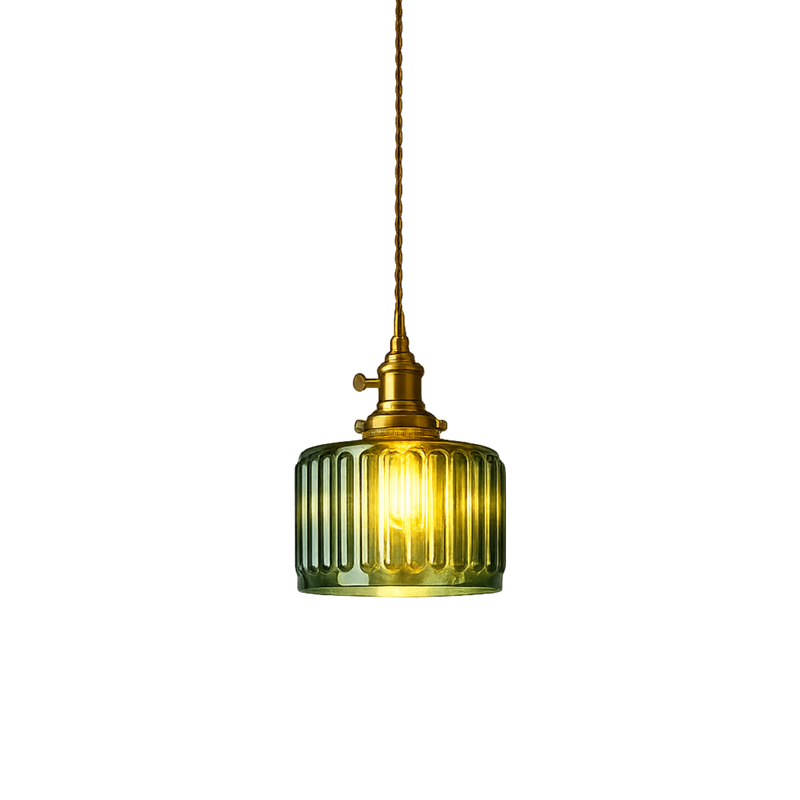 Nordische Farbglas LED Pendelleuchte