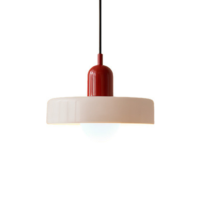 Bauhaus Farbglas Pendelleuchte