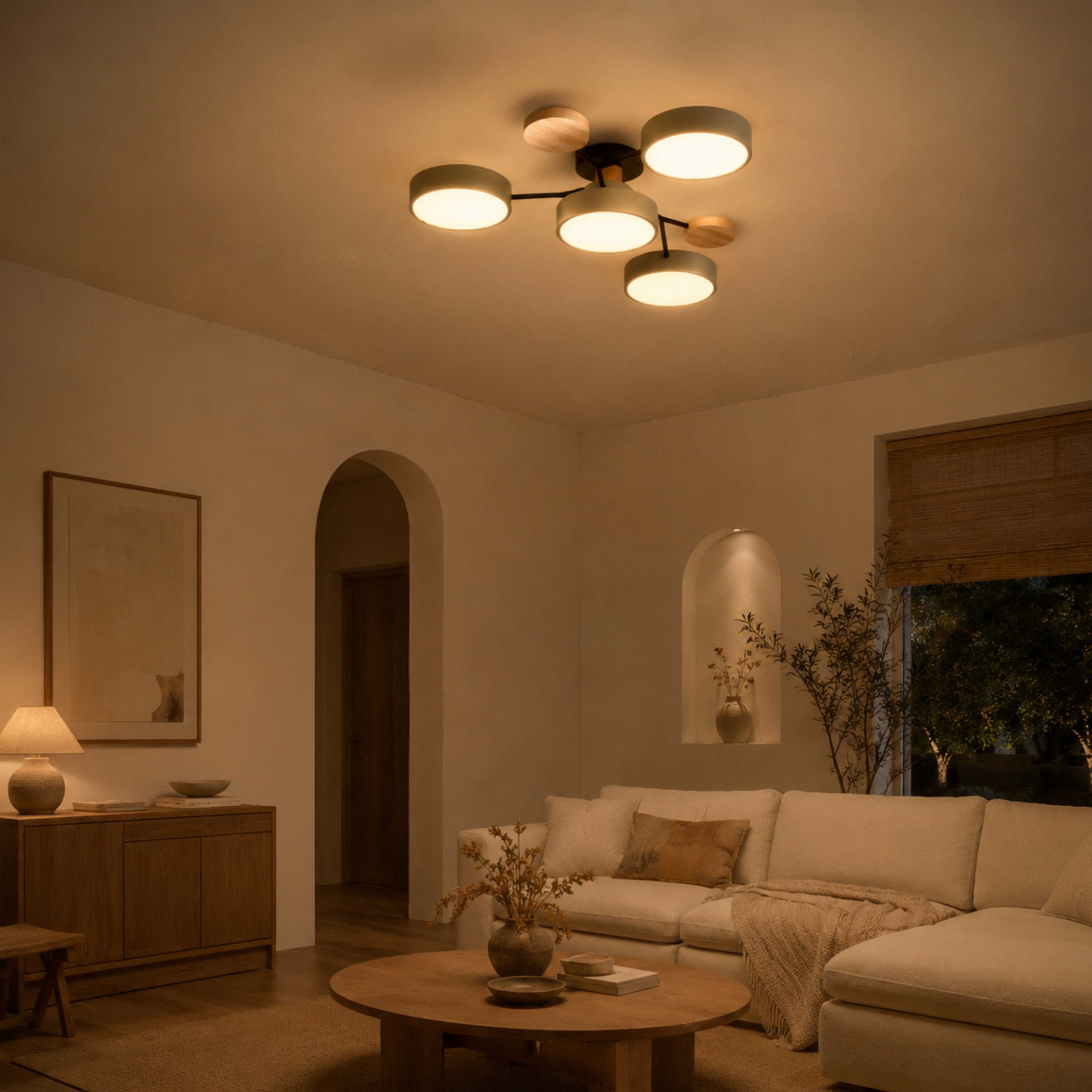 Moderne Halo LED Deckenleuchte
