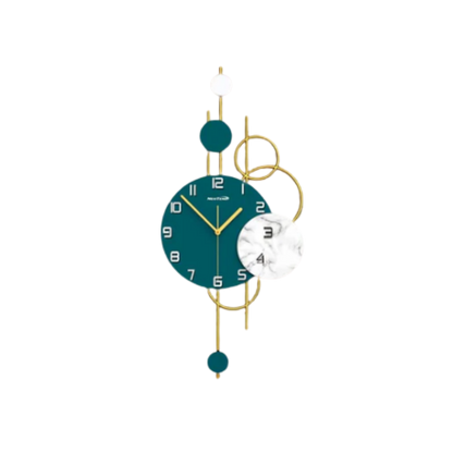 Metall Wanduhr mit 7 Kreisen