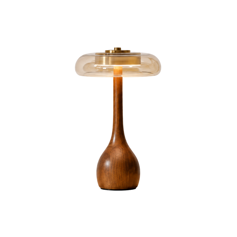 Elegante Glas LED Tischlampe