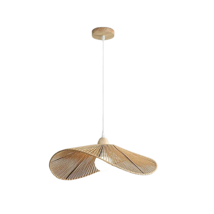 Nordische Wabi Sabi Rattan Pendelleuchte