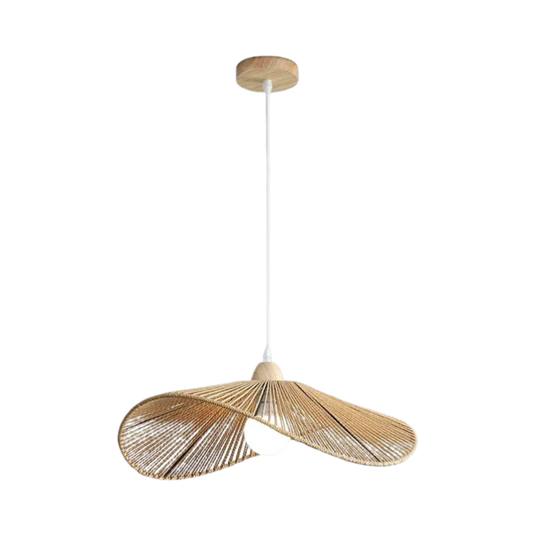 Nordische Wabi Sabi Rattan Pendelleuchte