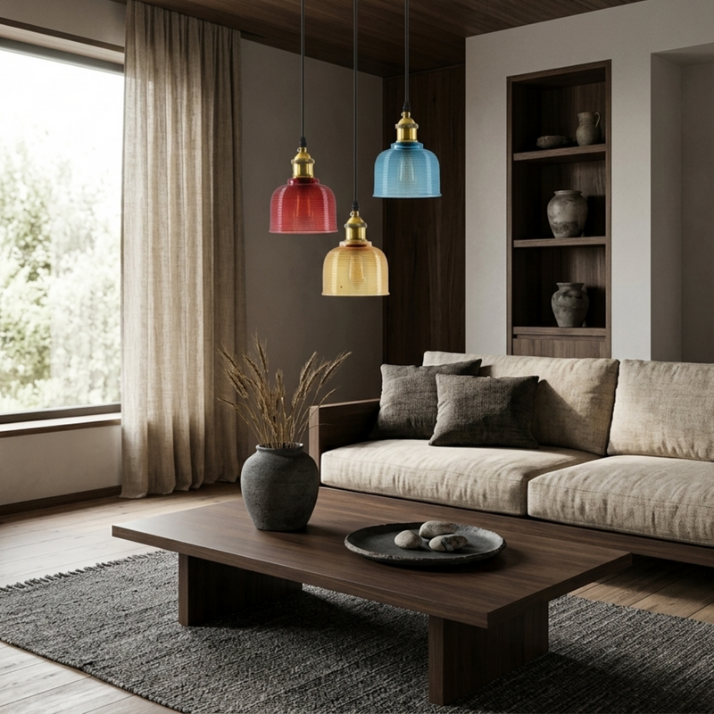 Moderne Glas Pendelleuchte mit Kreativem Design