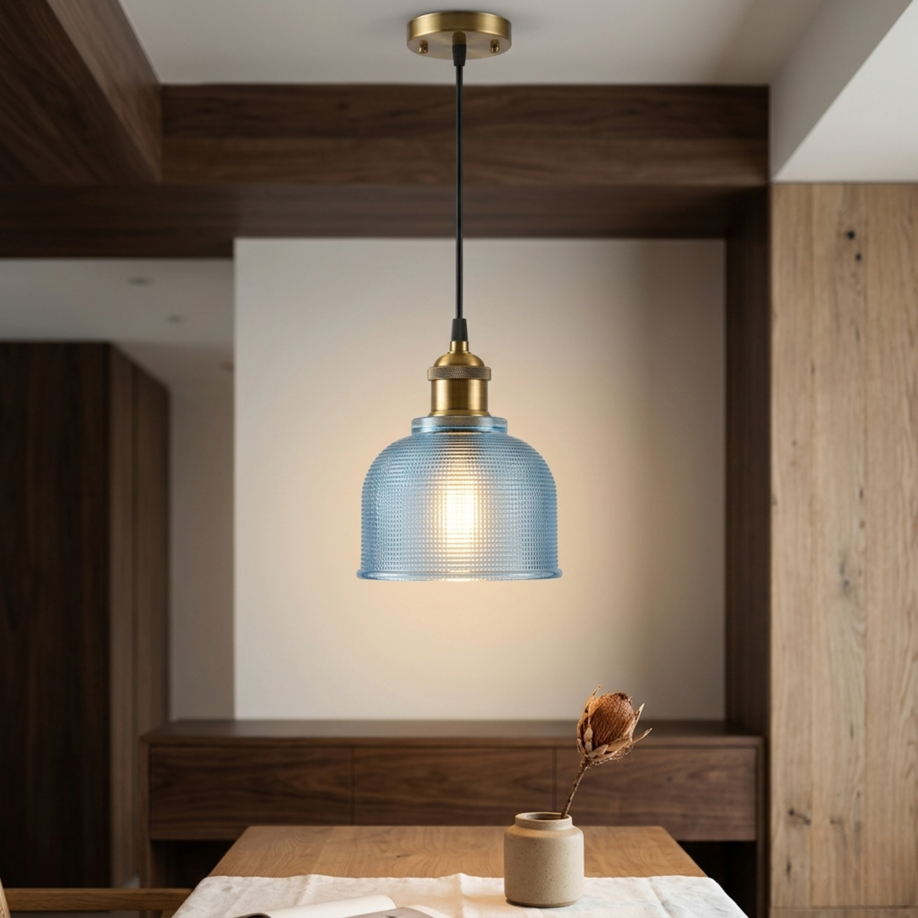 Moderne Glas Pendelleuchte mit Kreativem Design
