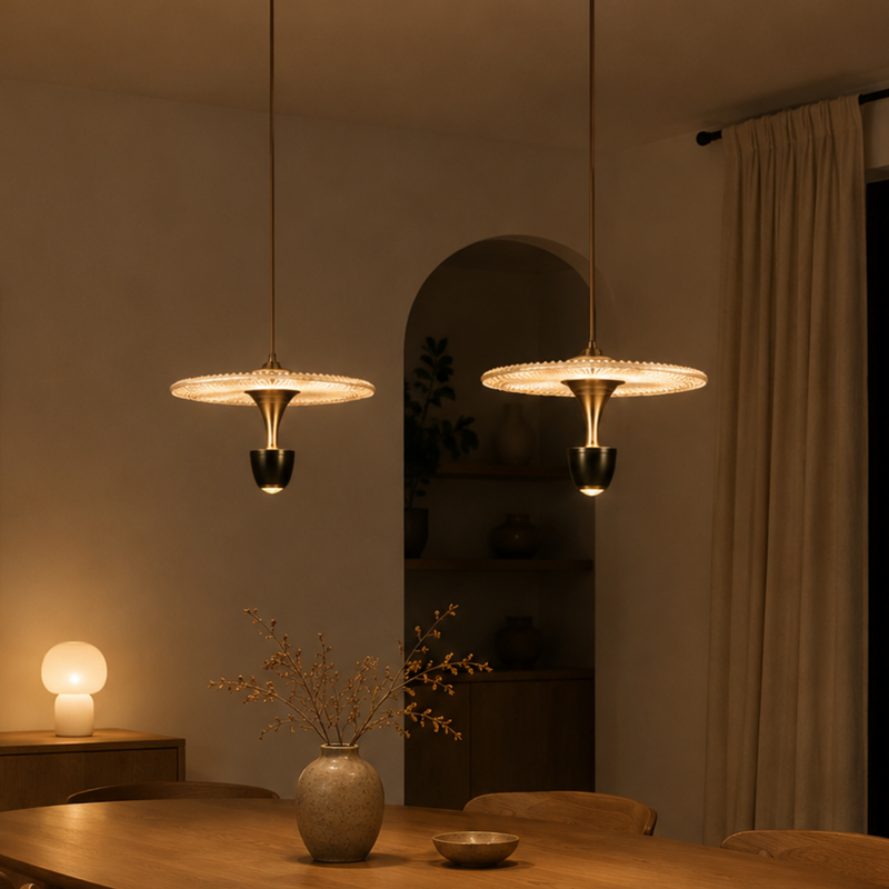 Esstisch Acryl LED Pendelleuchte