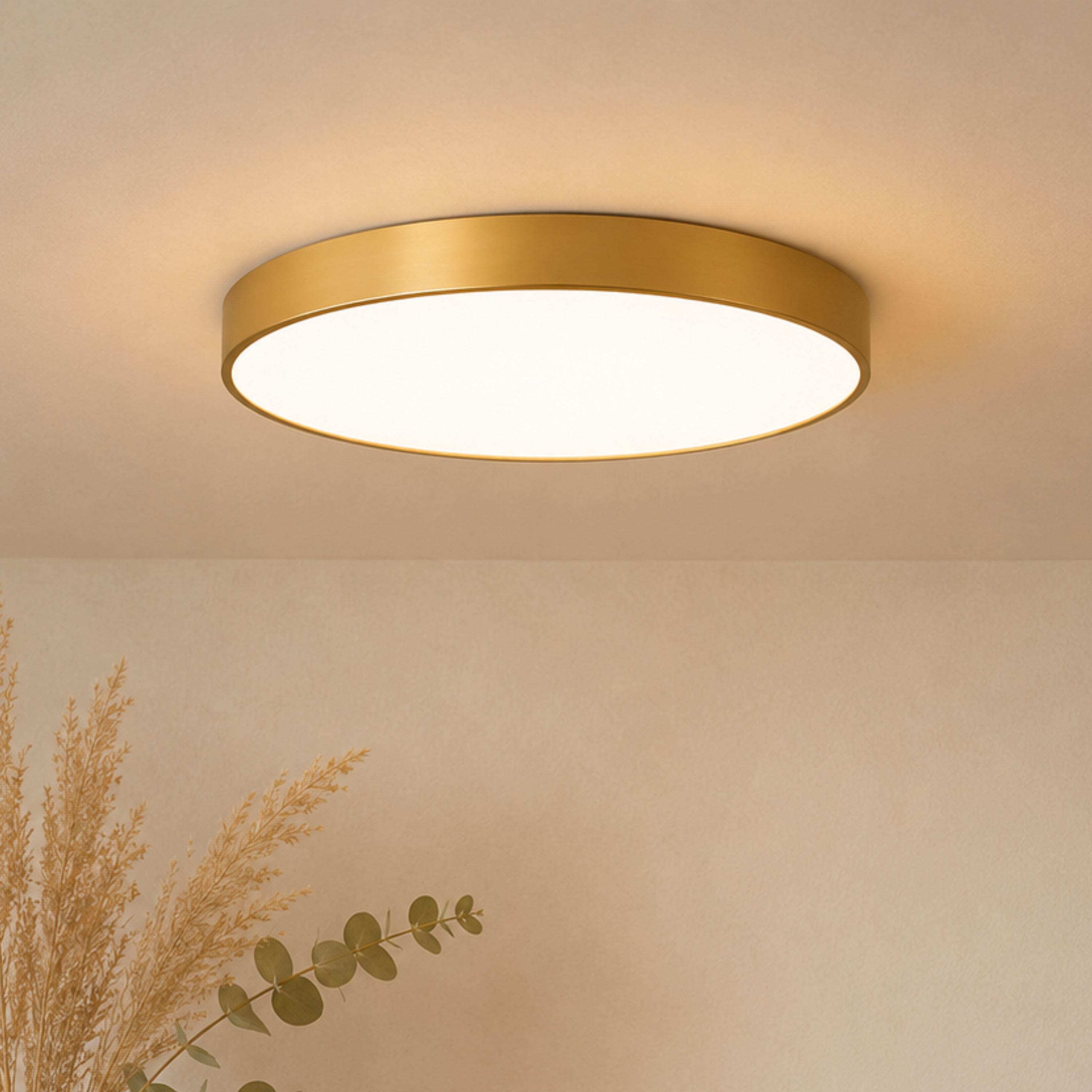 Goldene Kreis LED Deckenleuchte