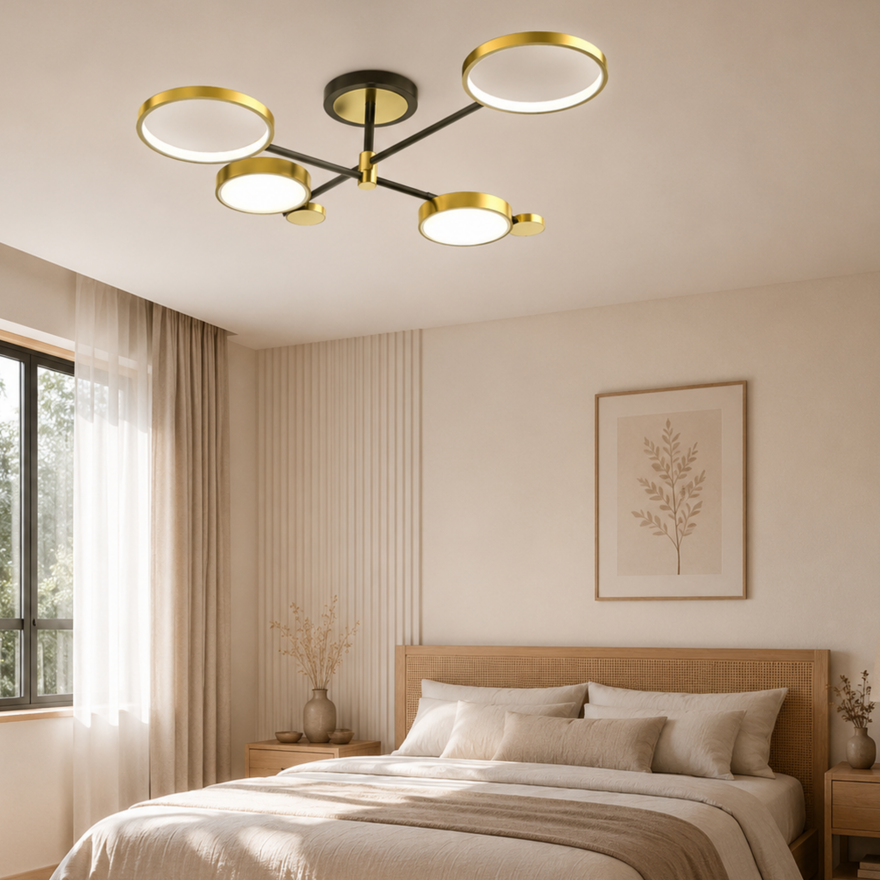 Nordische LED Ring Deckenleuchte