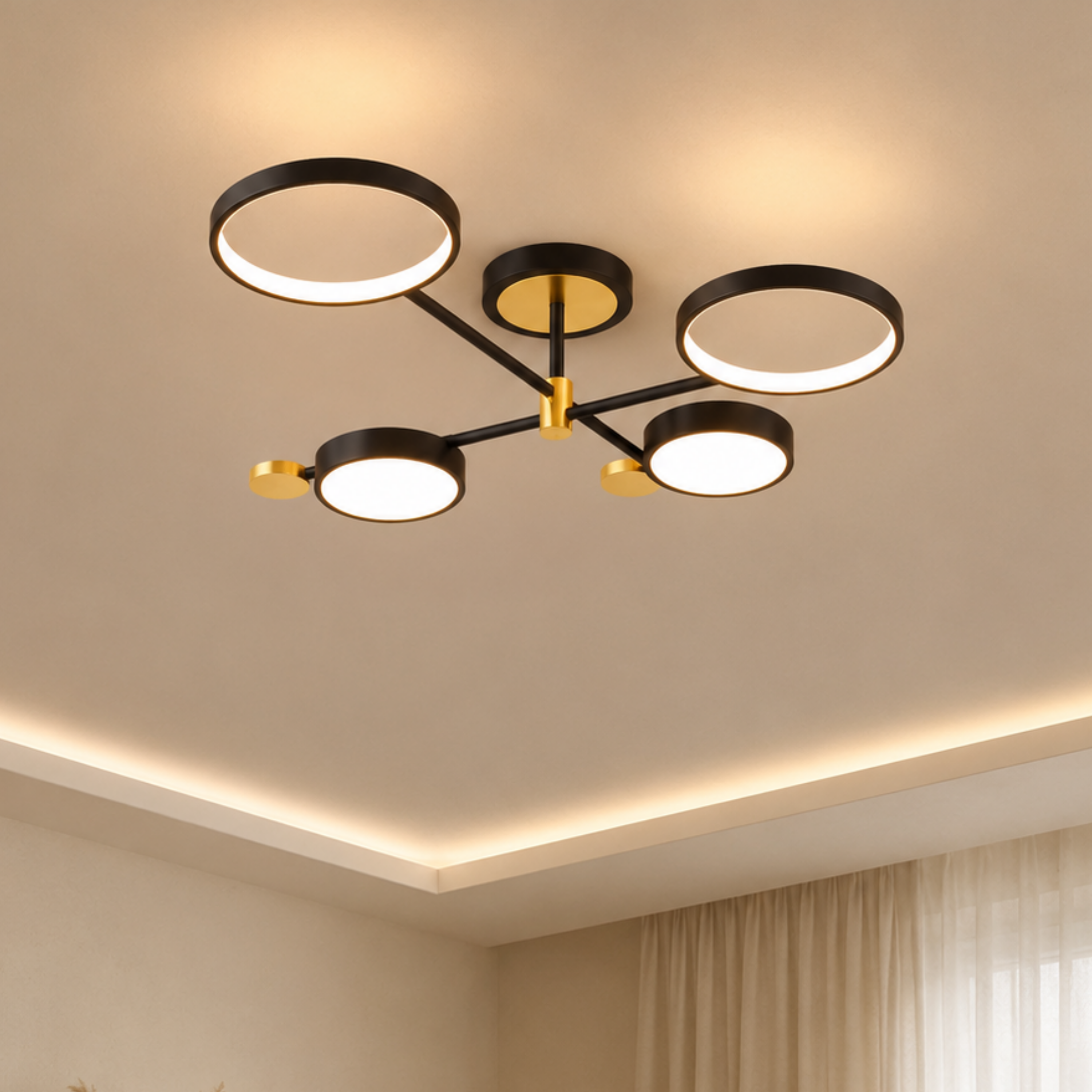 Nordische LED Ring Deckenleuchte