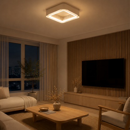 Moderne Minimalistische Ventilatorlose Deckenleuchte und Pendelleuchte