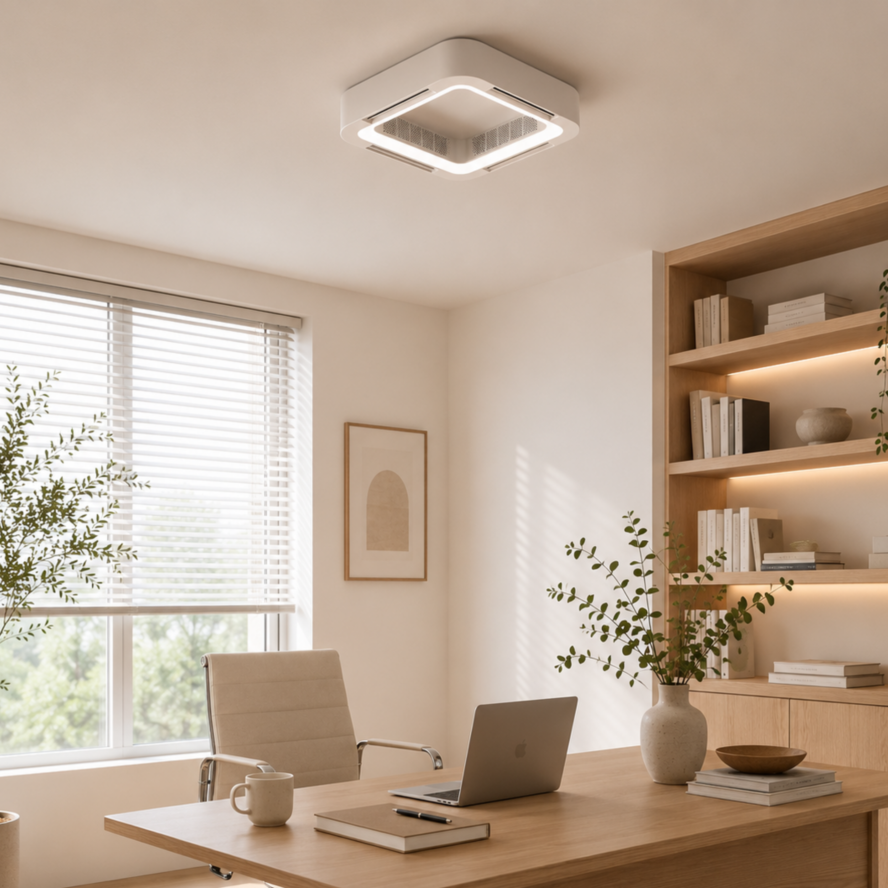 Moderne Minimalistische Ventilatorlose Deckenleuchte und Pendelleuchte