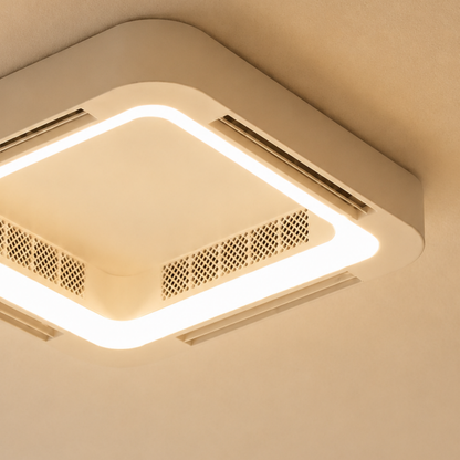 Moderne Minimalistische Ventilatorlose Deckenleuchte und Pendelleuchte