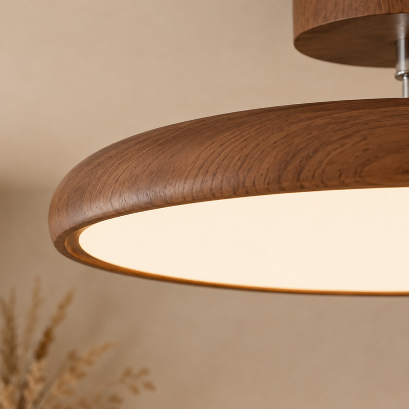 Runde Retro LED Vintage Deckenleuchte