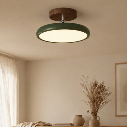 Runde Retro LED Vintage Deckenleuchte