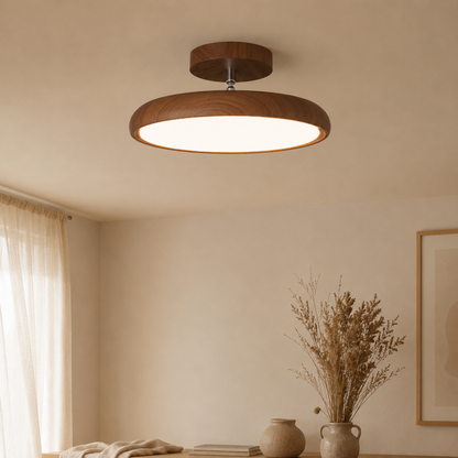 Runde Retro LED Vintage Deckenleuchte