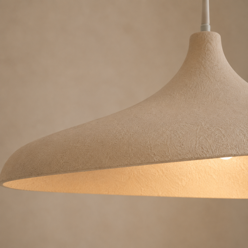 Japanische Wabi-Sabi Papier LED Pendelleuchte