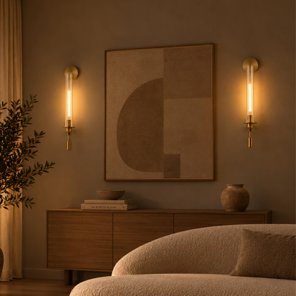 Elegante Moderne LED-Glaswandleuchte