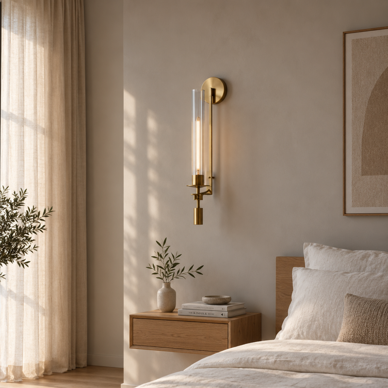 Elegante Moderne LED-Glaswandleuchte